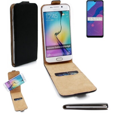 360° Schutz Hülle für Huawei Honor Play 9A Flip Case Universal schwarz Kunstl