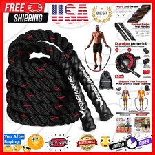 Weighted Jump Rope for Men and Women, 3lb 4lb 5lb Adult Heavy Skipping Rope, ...