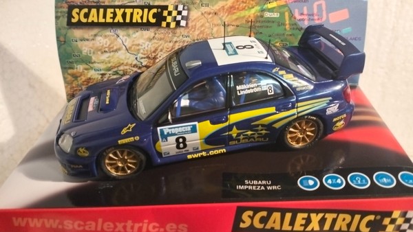 QQ 6123 scalextric Subaru Impreza WRC Swrt R Neuseeland #8 MÄKinen SCX-image