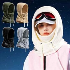 Winter Thermal Fleece Ski Mask Full Face Head Coverings Snowboard Hooded Scarfs