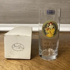 Mucha Museum Glass Praha Bohemia Crystalex Czech Republic New Rare With Box