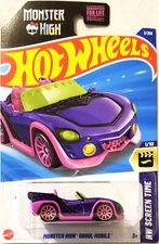 Hot Wheels - 2025 HW Screen Time 1/10 Monster High Ghoul Mobile 3/250 (BBHYW61)