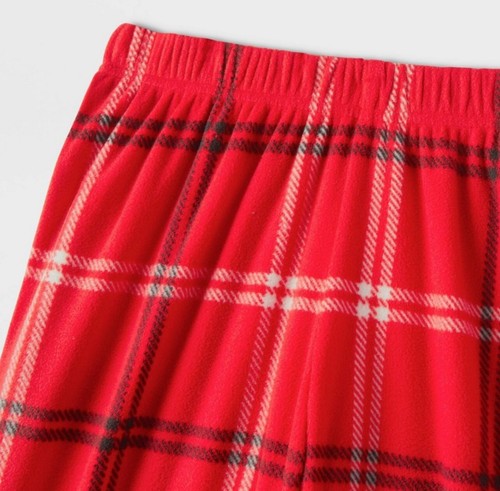 NWT Target Kids Holiday Christmas Red Plaid Fleece Pajama Sleep Pants Size 6/7 - Picture 3 of 3