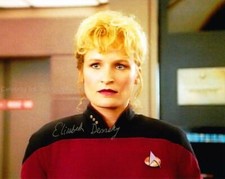 ELIZABETH DENNEHY as Lt. Comm. Shelby - Star Trek: TNG GENUINE SIGNED AUTOGRAPH