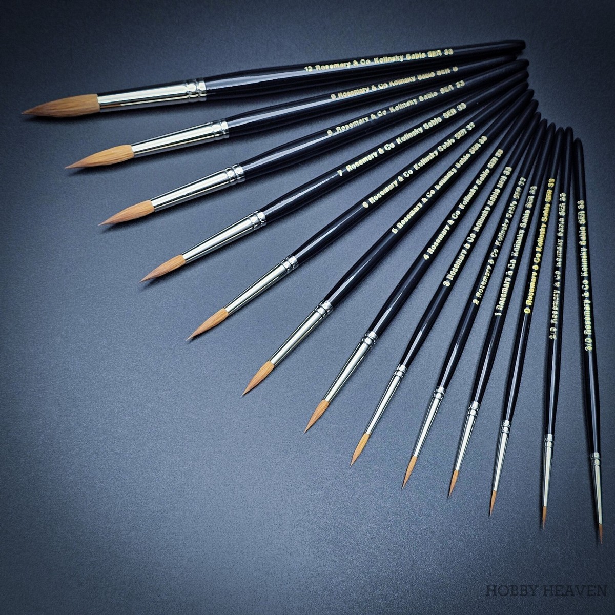 Rosemary & Co Series 33 Pure Kolinsky Pointed Full Range Fast