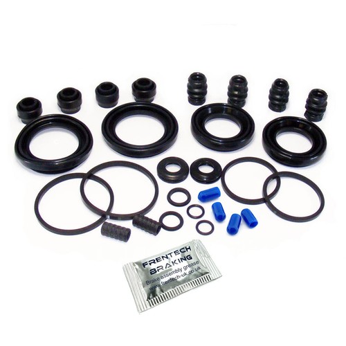 Front & Rear Caliper Rebuild Kits Guides Springs For Mazda RX8 (2003-2012) - Picture 2 of 12