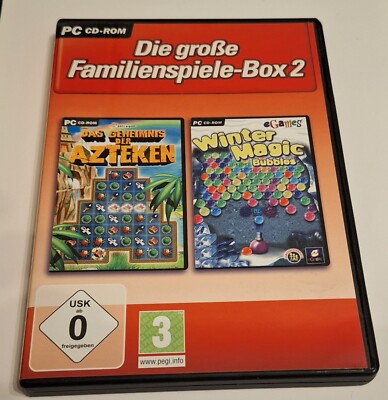 PC CD-ROM - Die gr. Familienspiele-Box 2 - Win.2000/XP-2009 - sehr guter Zustand