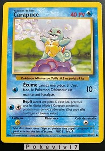 Carte Pokemon Carapuce 63 102 Commune Set De Base Wizards Fr Ebay