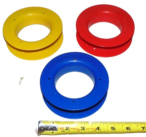 12 Wind on Rigged Fishing Lure Spool Shock Leader Rig Wheel Organizer Lot