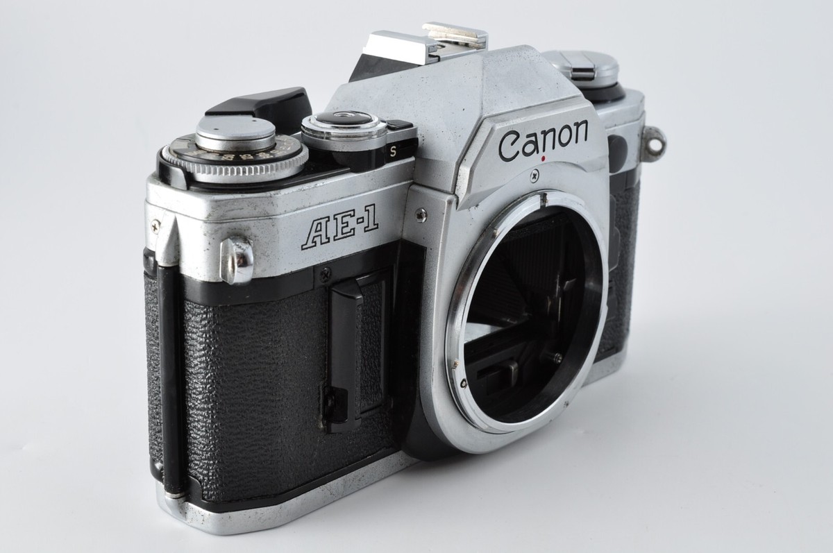 Canon AE-1 35mm SLR Film Camera Silver FD 28mm f/2.8 S.C.