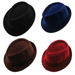 velvet fedora hat