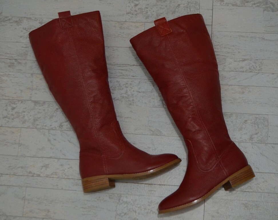 womens wide calf leather boots