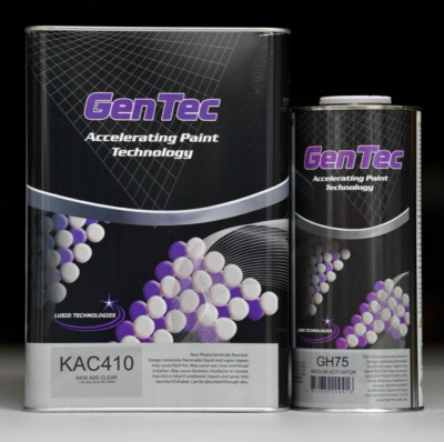 GenTec KICK ASS CLEAR Premium High Gloss Auto 4:1 Clear Coat Kit KAC410, Gallon!