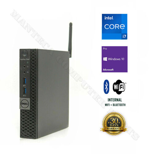 Dell OptiPlex 7040 Micro i7-6700T & up to 32G RAM & 2TB SSD & Win10P & Wi-Fi+BT - Picture 1 of 3