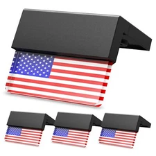 American Flag Decorations Solar Fence Lights, 6 Pack UAS Flag Solar Lights Ou...