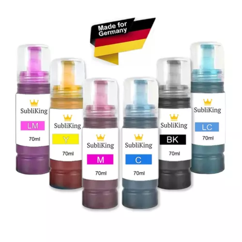 Subliking® Sublimationstinte / Tintenset 6 Farben für Epson® EcoTank ET-18100