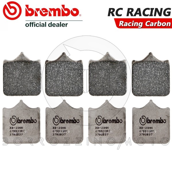 8 BremsbelÄGe Vorne Racing Kohlenstoff Triumph 1050 Speed Triple 2007-2016-image