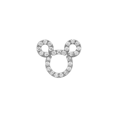 14K Weißgold Zirkonia Crarm Anhänger