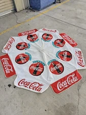Vintage Coca Cola Table Umbrella