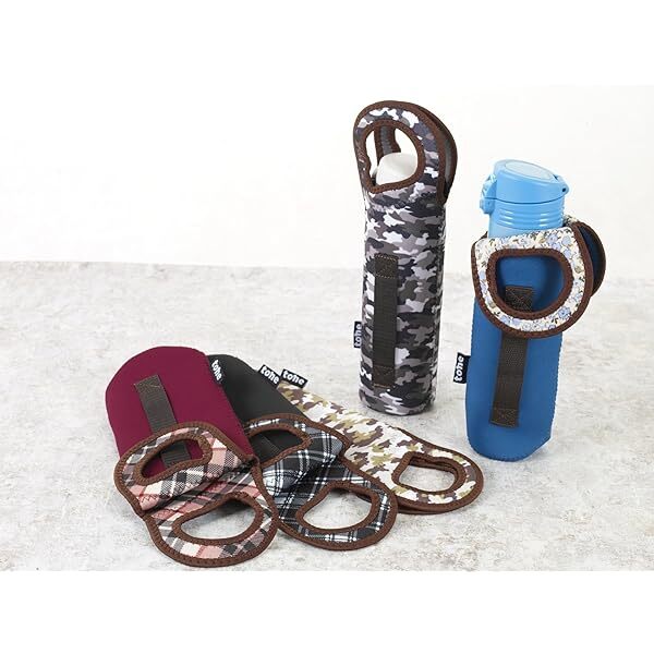 Thumbnail - Tone Bottle Cover L Check Black Tc-10