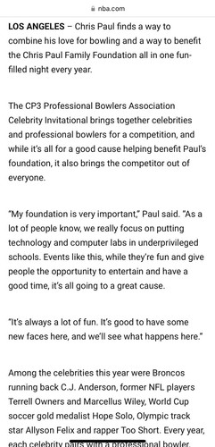 CHRIS PAUL SIGNED BOWLING PIN FUNDRAISER 2016 LA CLIPPERS AUTO CP3 WAKE FORREST - Picture 7 of 7
