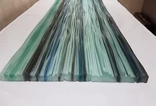 Artistic Glass Tile frost multi color  column/slab  12" x 32" 