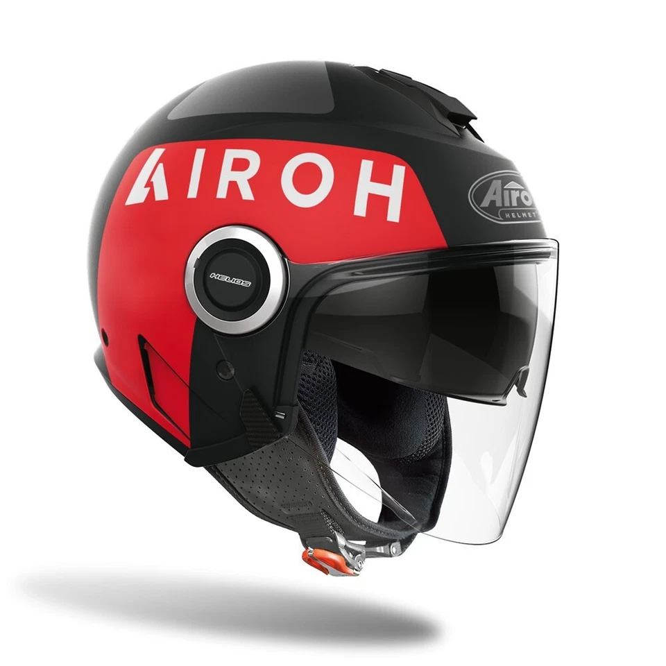Casco Jet Airoh Helios Up Nero Opaco - Immagine 2 di 2