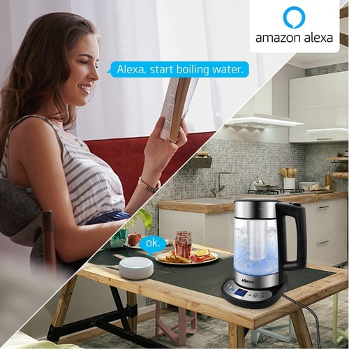 Bollitore in vetro intelligente 1,7 L - Controllo APP con Alexa e funzioni di sicurezza spegnimento automatico - Foto 8 di 8