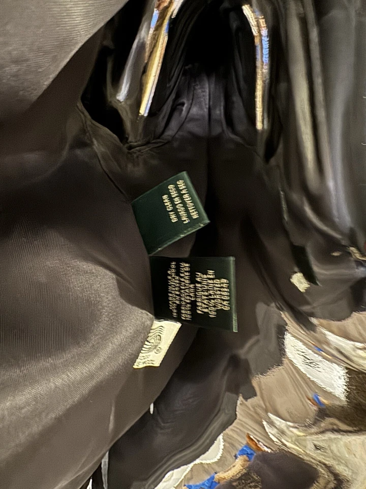 VTG. LAUREN RALPH LAUREN MILITARY SAILOR STYLE WOOL NAVY BLAZER WOMEN Sz 8 - Image 4 of 4