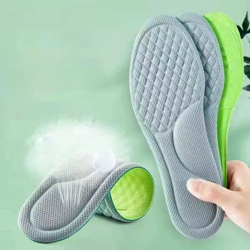 2PCS Solette Morbide Memory Foam Deodorante Assorbimento-Sudore Massaggio Soletta Sportiva-v - Foto 2 di 24