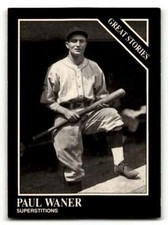 1991 Conlon Collection TSN #167 Paul Waner    Pittsburgh Pirates Baseba ID:52948