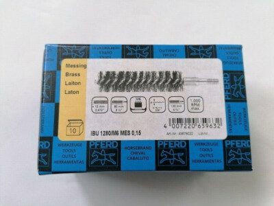 10 Stück Pferd  43679022 Innenbürste IBU 1280/M6 MES 0,15 - Messing