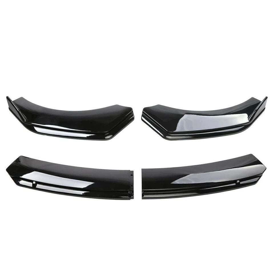 For Maserati Ghibli Front Bumper Lip Splitter Spoiler Body Kit Glossy Black CAO - Imagem 4 de 4