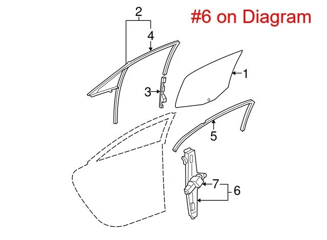 NUEVO ACDelco Ventana Trasera Derecha Motor y Regulador 20774636 Pontiac G6 2005-2010 Foto 3 de 4