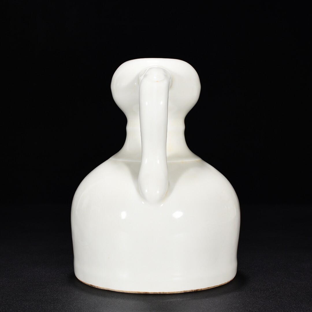 7.6 '' Old Chinese Ming Dynasty Sweet white glaze Fruit grain Ruyi