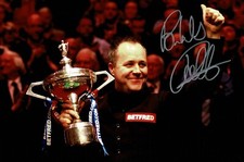 John Higgins Betfred World Snooker Champion Signed 12x8 Photo + Dealer COA