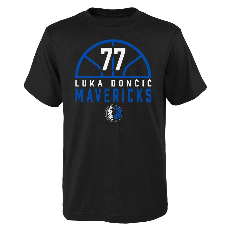 NBA T-Shirt Dallas Mavericks Luka Doncic Court Ball Basketball Tee Shirt - Bild 1 von 1