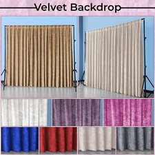 Party Stage Crushed Velvet Backdrop Curtains for Wedding Ceremony Drapes Party