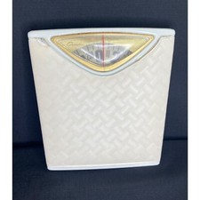 Vintage Counselor Bathrooms Scale Vinyl Off White