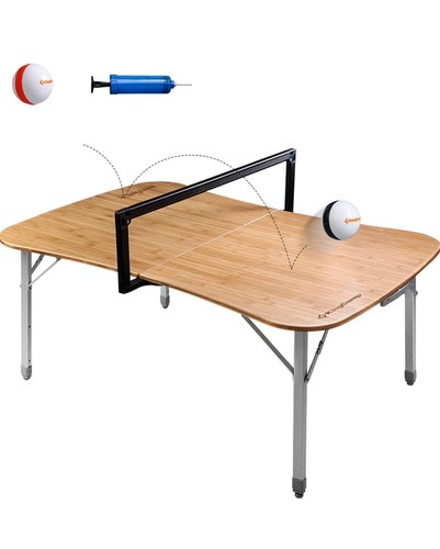 KingCamp Folding Camping Game Table Bamboo 47.2” x 27.5” - Picture 2 of 12