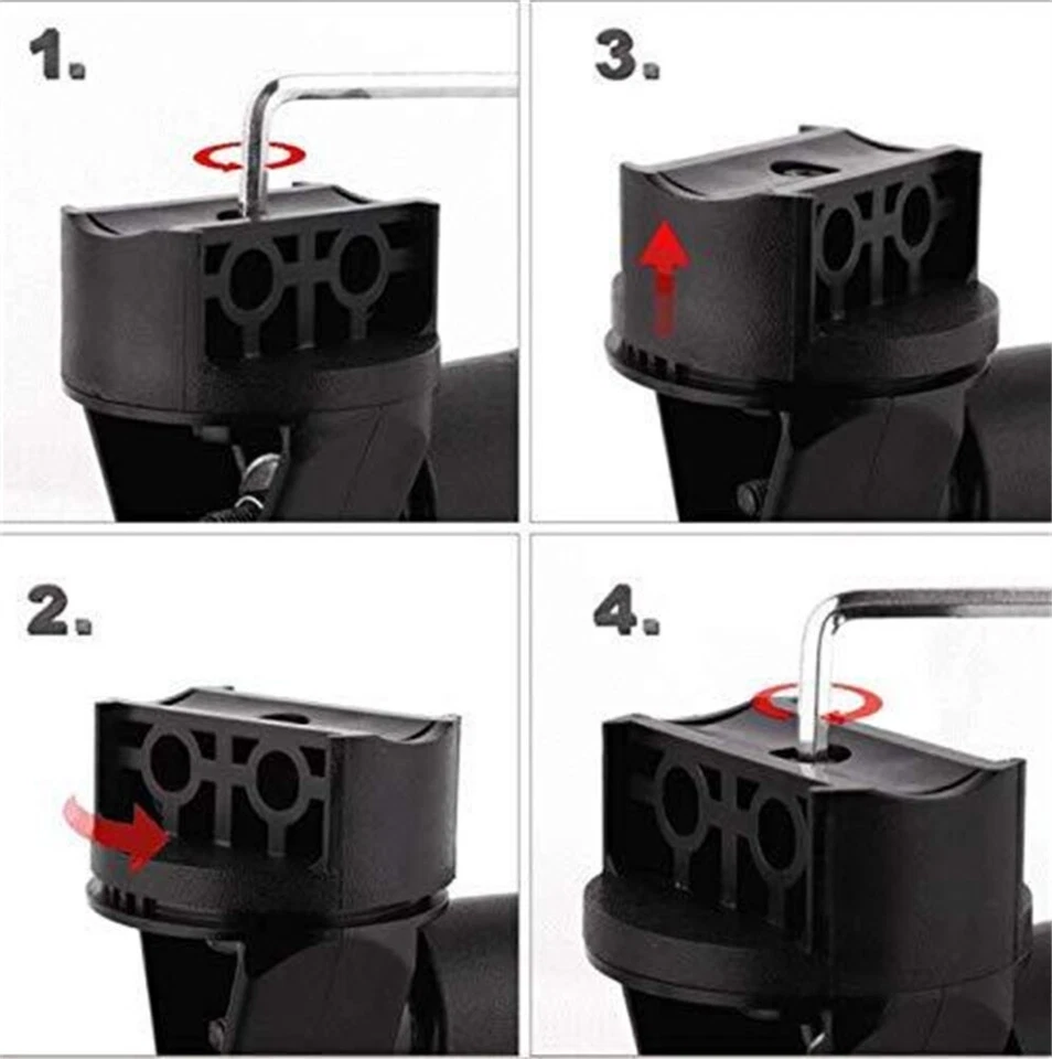 Espejos retrovisores laterales UTV 1,75"-2" para Polaris RZR Pro XP Honda Yamaha Foto 2 de 4