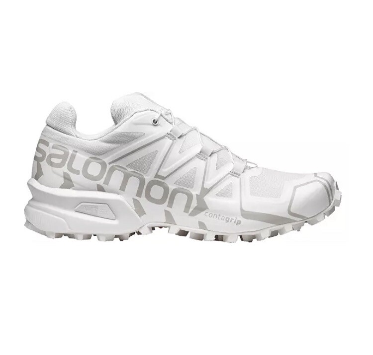 スニーカー Salomon Off-Road Running Shoes White 471799 NEW! Salomon Speedcross Offroad Running Shoes White Lunar