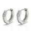 thumbnail 14 - 2Pcs Mens Women Crystal Stainless Steel Ear Hoop Stud Huggies Earrings Jewelry
