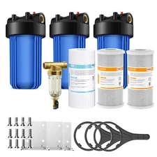 10 Inch Big Blue 10" x 4.5" Whole House Water Filter Housing Filtration System