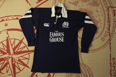 SCOTLAND RUGBY UNION 2002 VINTAGE rugby SHIRT JERSEY CANTERBURRY ORIGINAL SIZE S