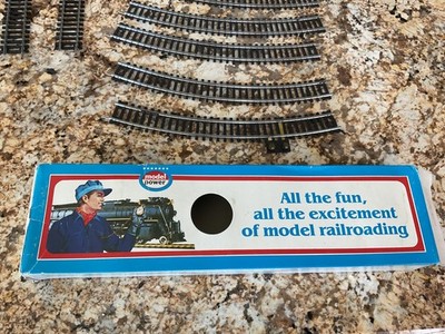 Train Tracks -Model Power HO Scale Model RR Railroad Track Sections - Box of 14