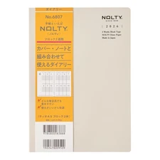 NOLTY Planner 2026 A5 Weekly Block Tio Gray