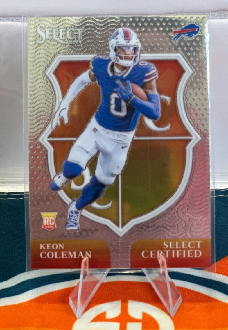 Keon Coleman RC 2024 Panini Select Select Certified Rookie #13 🔥 Bills
