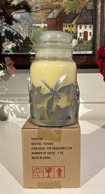 Yankee Candle Dragonfly LARGE AND MEDIUM JAR CANDLE HOLDER METAL NIB