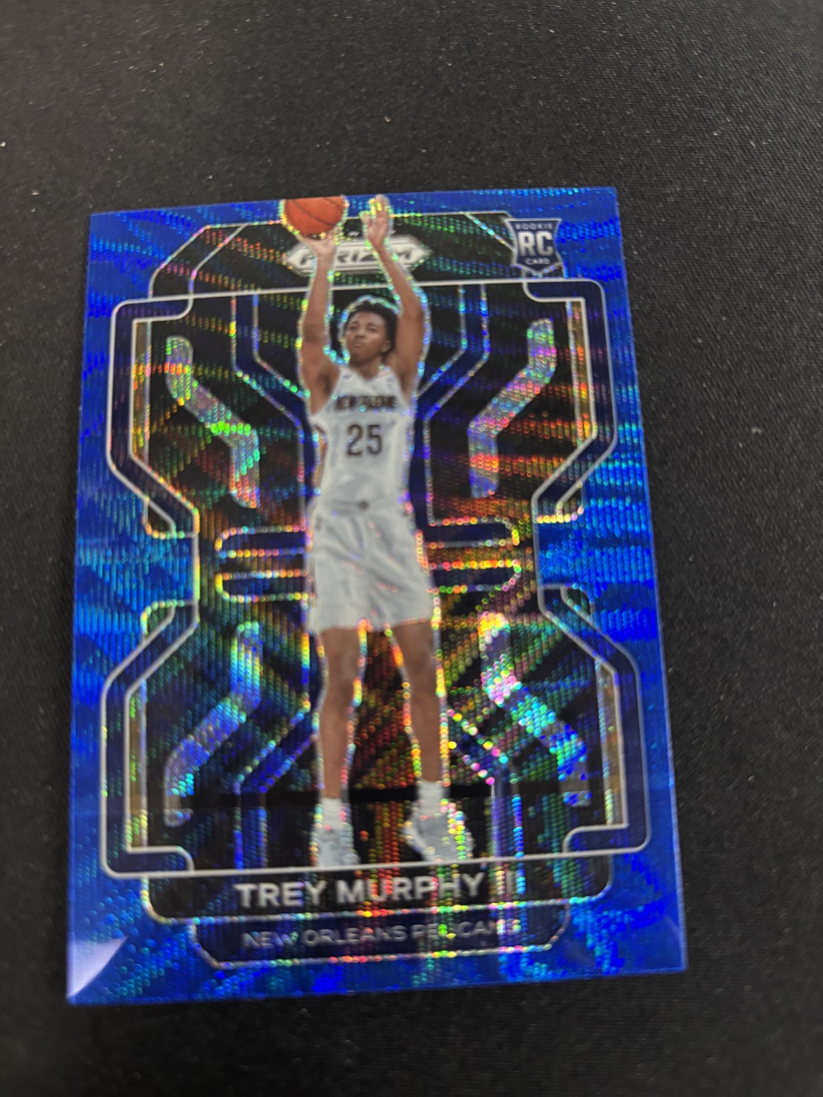 2021-22 Panini Prizm Blue Wave Trey Murphy III #288 Rookie New Orleans Pelicans